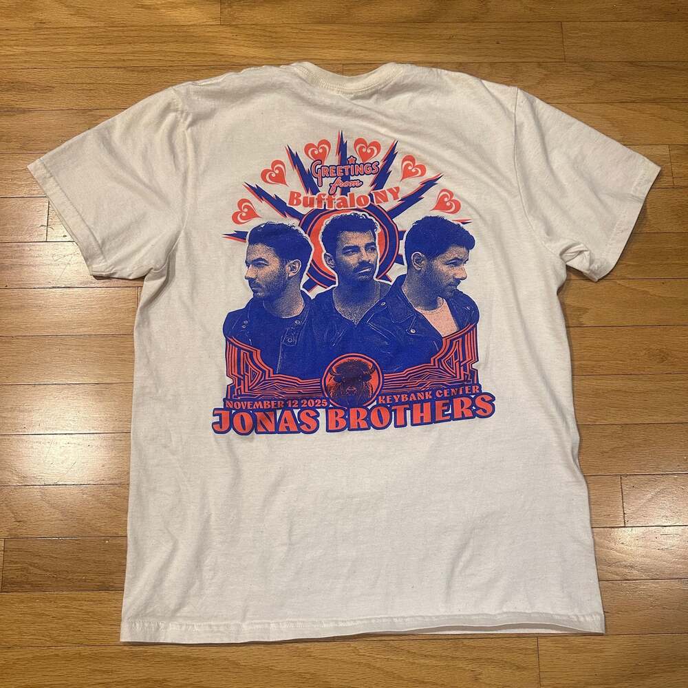 Jonas Brothers Greetings From Buffalo NY Keybank Center Tour T-Shirt